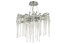 Люстра подвесная Tavenna H 1.5.46.101 N Dio D'Arte прозрачная на 6 ламп, основание никель в стиле классический современный флористика ветви Люстра подвесная Tavenna H 1.5.46.101 N Dio D'Arte прозрачная на 6 ламп, основание никель в стиле классический современный флористика ветви